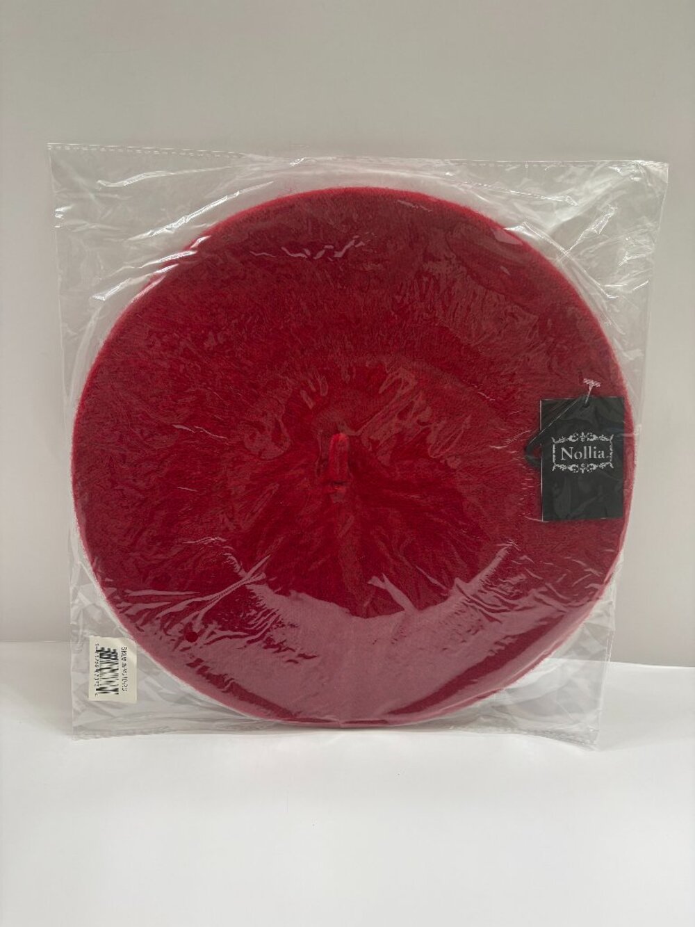 Hat - Jill Wool Beret -Women's/ Unisex- Bright Cherry Red - NWT -Style 4010 - Picture 4 of 5